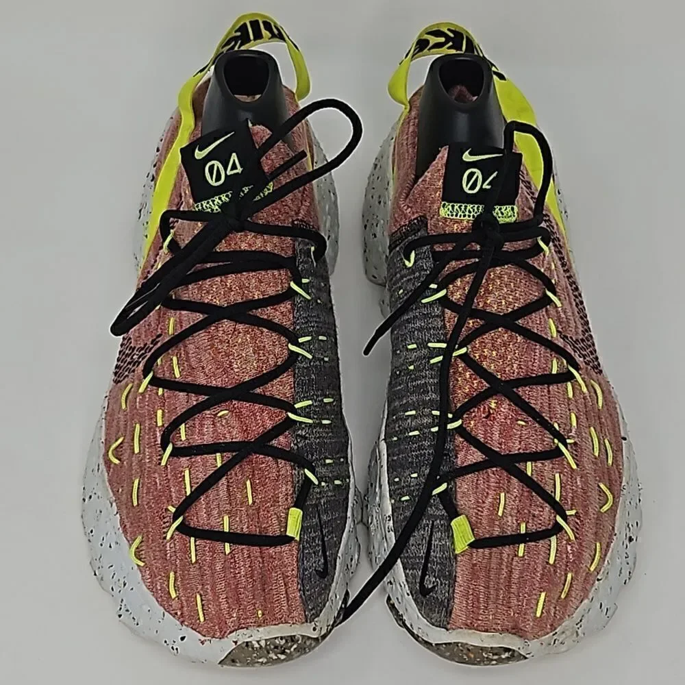 NIKE Women's Space Hippie 04 Sneakers Size 9.5Lemon Venom Arctic Pink CD3476-700